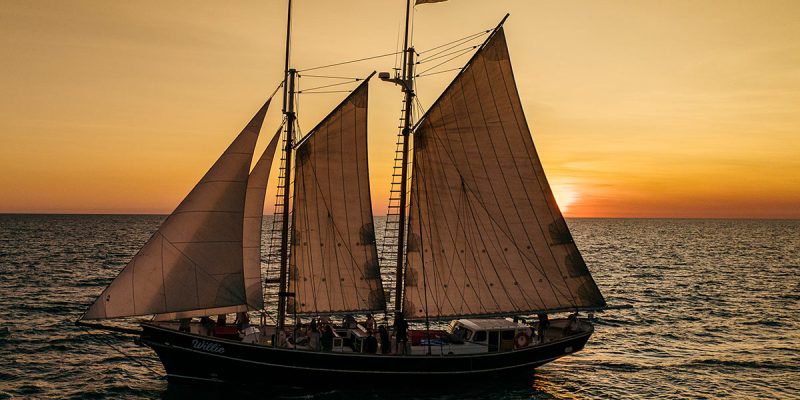 a sunset cruise in Broome, Willie Cruises