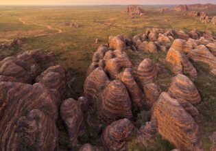 aerial shot of the Bungle Bungles