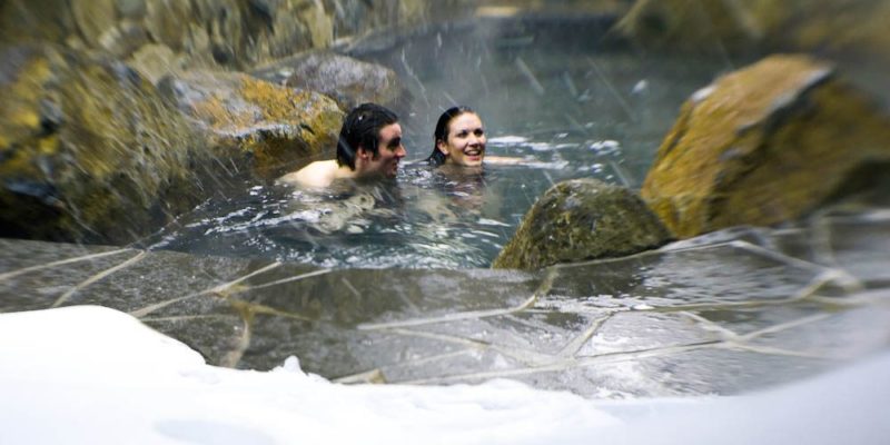 Couples Enjoy Onsen Mt Hotham