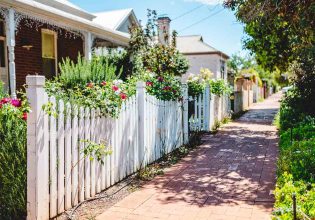 The historical town of Guildford, Perth