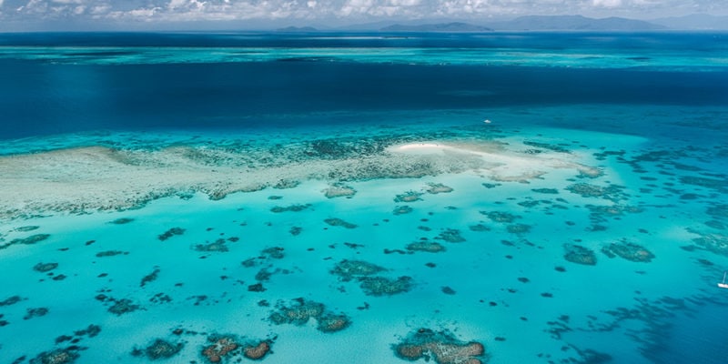 aerial Great Barrier Reef