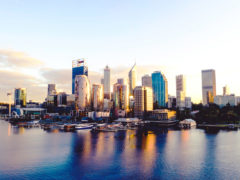 The Perth city skyline