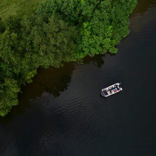 Aerial view of Daintree Boatman Wildlife Cruises. (Image: Tourism and Events Queensland)