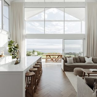 The interior of Talm Beach House in Port Stephens.