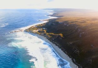 an aerial view of Boranup Beach