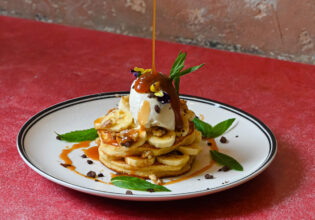 Banoffee ricotta pancakes at Barbetta in Paddington