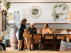the cafe interior of Beachhouse Café