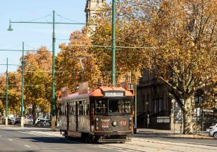The historic Bendigo Tramways run the length of town.