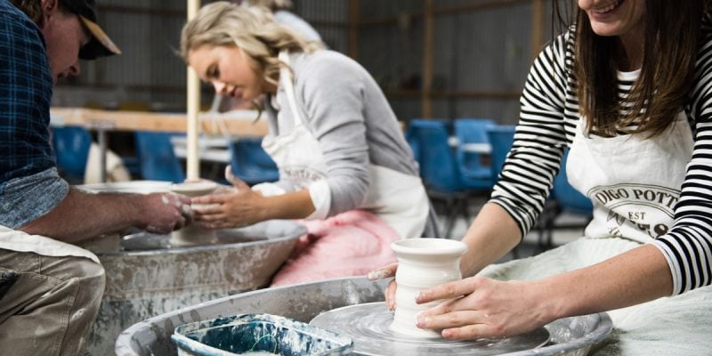 Bendigo Pottery wheelthrowing