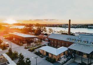 an overhead shot of Rivermakers Heritage Quarter