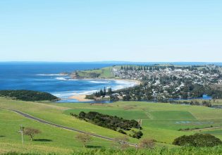 Views of Werri Beach in Gerringong