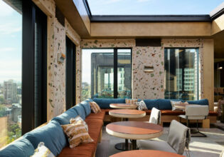 the rooftop dining at Kiln restaurant, Ace hotel