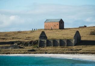 the Convict Barn and Clinker Store at Maria Island