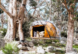 Ann Bugg Suspended Tiny Bubble Tent