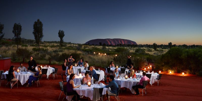 Guests dining at Sounds of Silence at Uluru