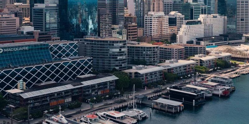 city views, King Street Wharf, Cockle Bay, Darling Harbour and the Sydney CBD
