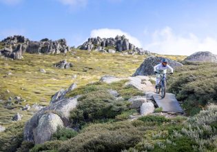 Cyclists takes onThredbo MTB