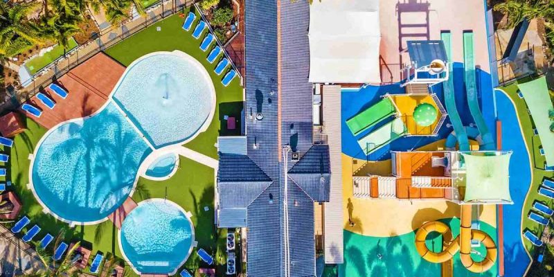 an aerial shot of Turtle Beach Resort