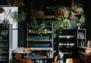 a cosy dining interior at Wildflour Bakery in canberra