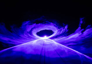 K’gari’s new illumina light show in purple