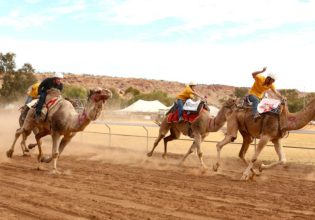 Lasseters Camel Cup Alice Springs finish line