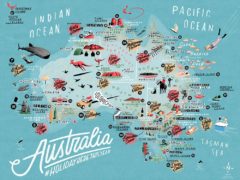 100 Ways to holiday here map - Mike Rossi