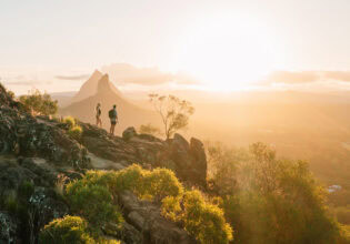 the scenic top of Mount Ngungun, Glass House Mountains