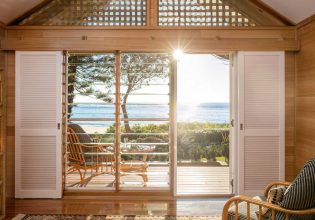 North Beach View interiors at Kim's Beachside Retreat in Central Coast, Australia