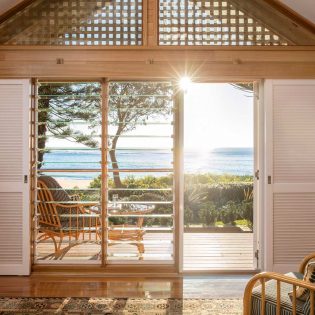 North Beach View interiors at Kim's Beachside Retreat in Central Coast, Australia
