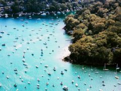Pittwater Sydney from the air
