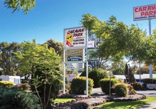 Toowoomba caravan park exterior