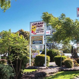 Toowoomba caravan park exterior