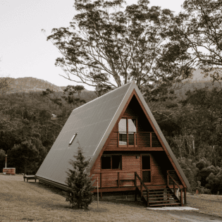 A Frame accommodation in Kangaroo Valley